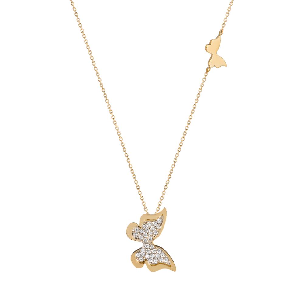 Pingente Borboleta com Diamantes