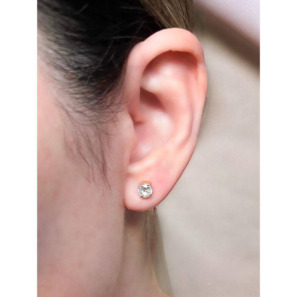 Brinco Ponto de Luz em Topázio