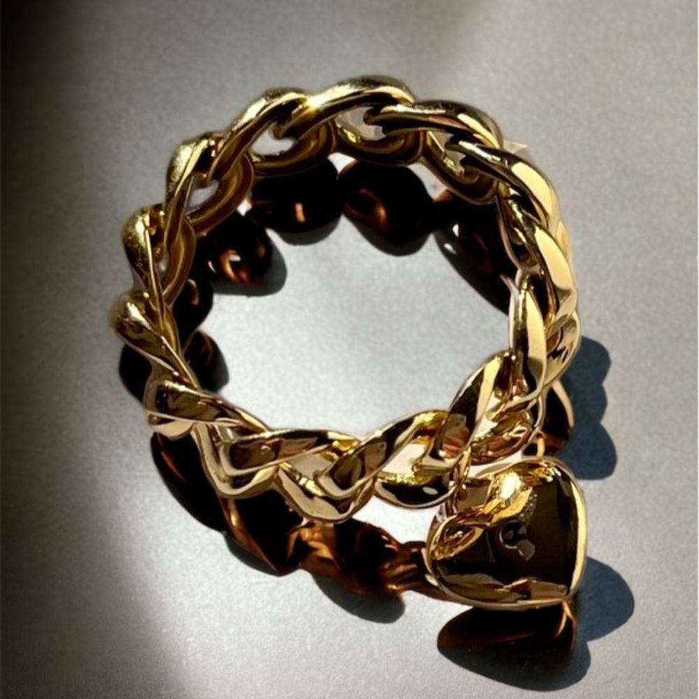 Anel Elos Cadeados Coração