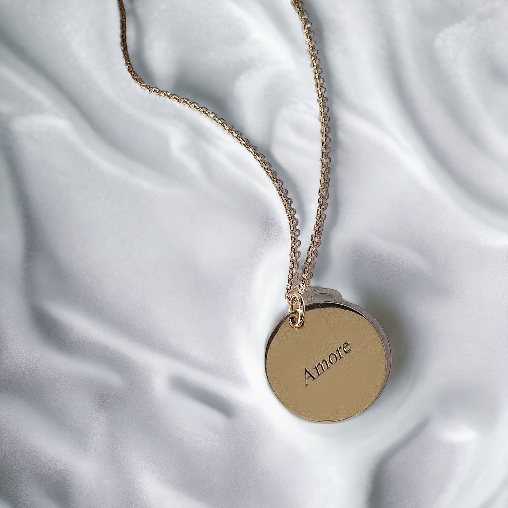 Pingente placa redondo 20mm