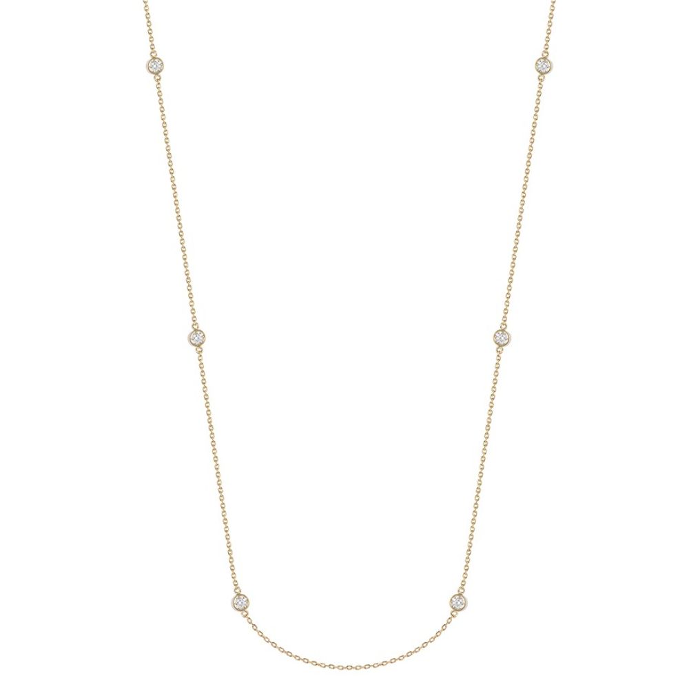 Corrente 60cm com 10 diamantes